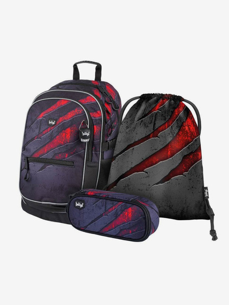 BAAGL  Grey 3 set core lava: ruksak, pernica, torba Baagl