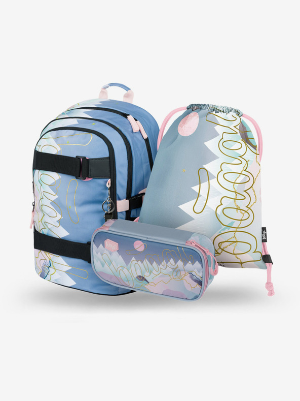 BAAGL  BAAGL 3 SET Skate Moon: ruksak, pernica, torba BAAGL