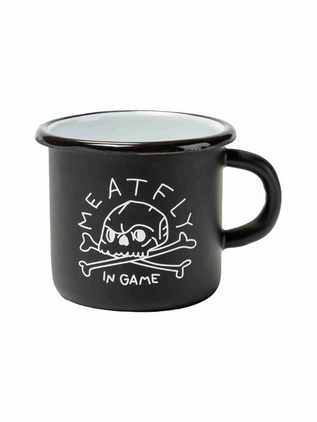 Meatfly Meatfly emajlirana metalna šalica 0,4 L | Crna | Volumen 0,4 L