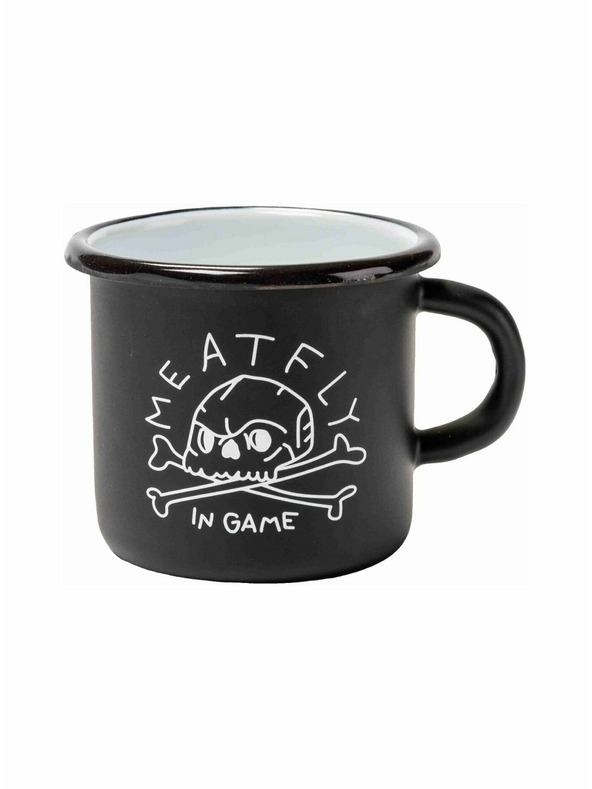 Meatfly Meatfly emajlirana metalna šalica 0,4 L | Crna | Volumen 0,4 L