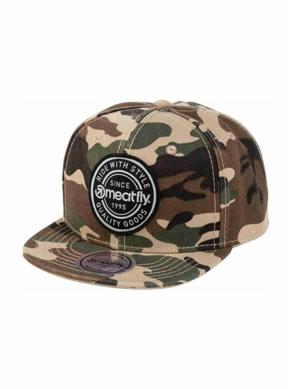 Meatfly Meatfly šilterica Alfy Snapback Camo Etiketa | Maskirna