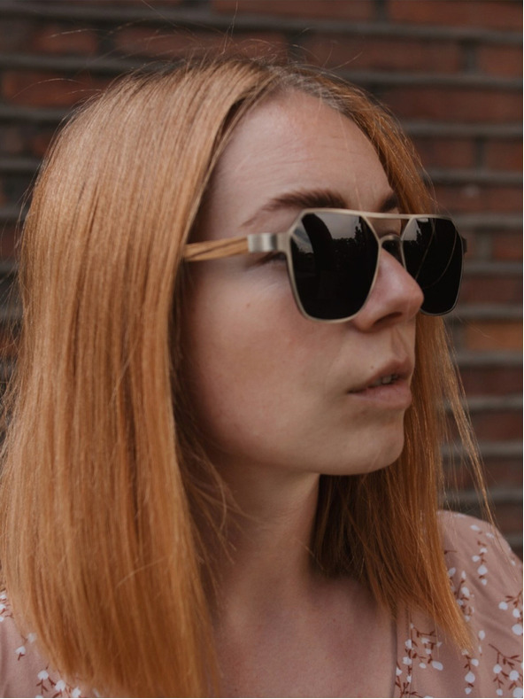 VEYREY VeyRey Sunčane naočale Orkat polarizacijske Ovalne Crna stakla Univerzalne