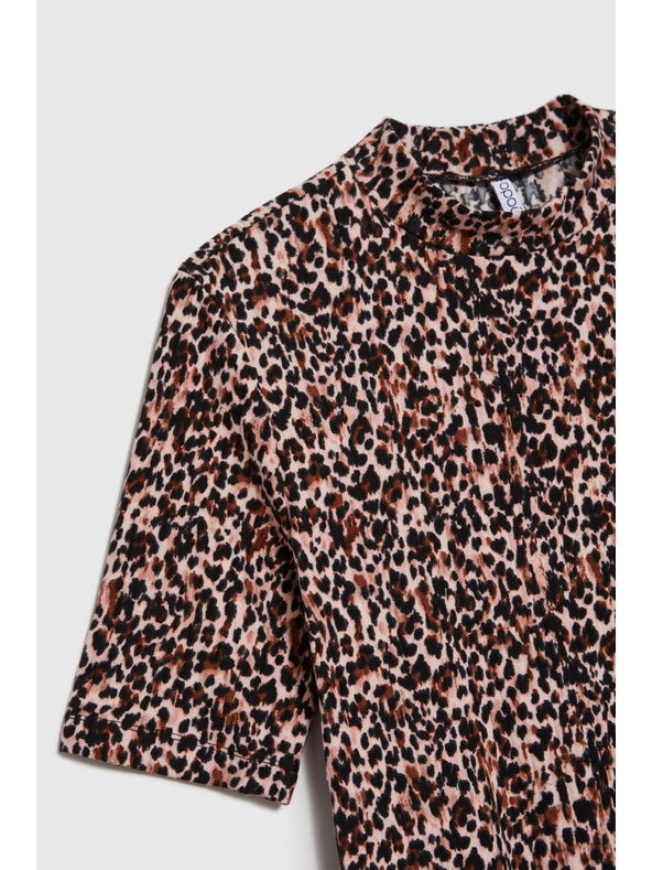 Moodo Uzorkovani top sa stojaćim ovratnikom Moodo