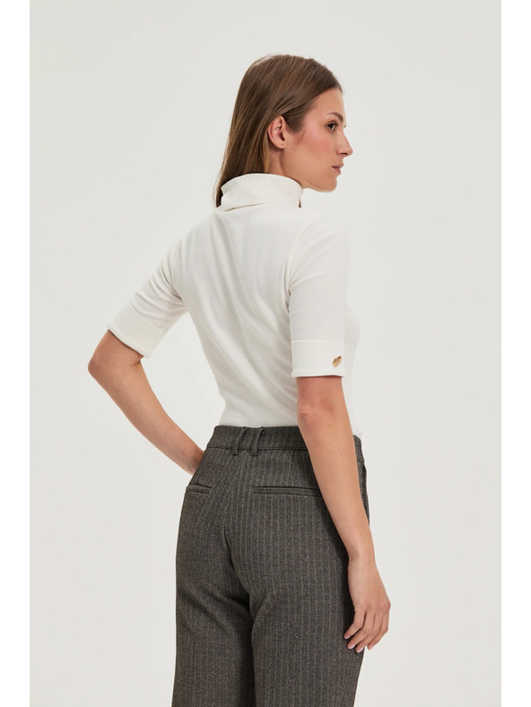 Moodo Bijeli rolač s 3/4 rukavom Moodo