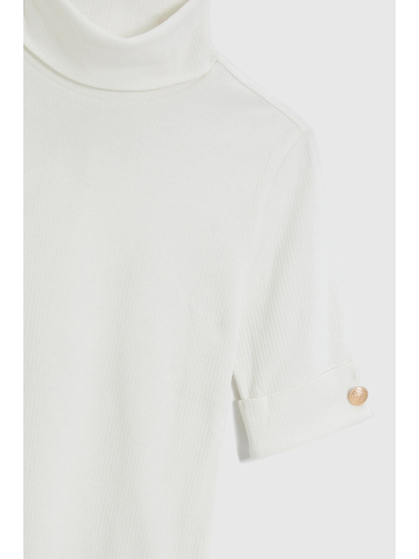 Moodo Bijeli rolač s 3/4 rukavom Moodo