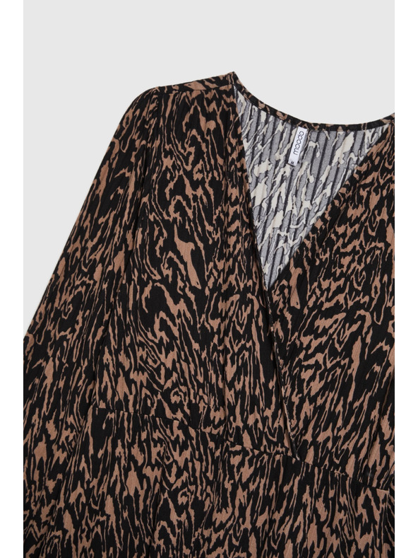 Moodo Smeđe uzorkovane haljine Moodo