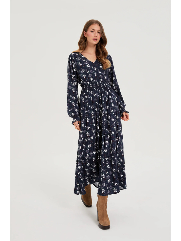 Moodo Tamno plave košuljaste haljine Moodo