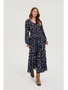 Moodo Tamno plave košuljaste haljine Moodo