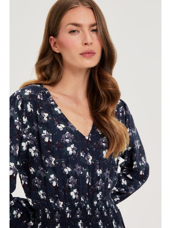 Moodo Tamno plave košuljaste haljine Moodo