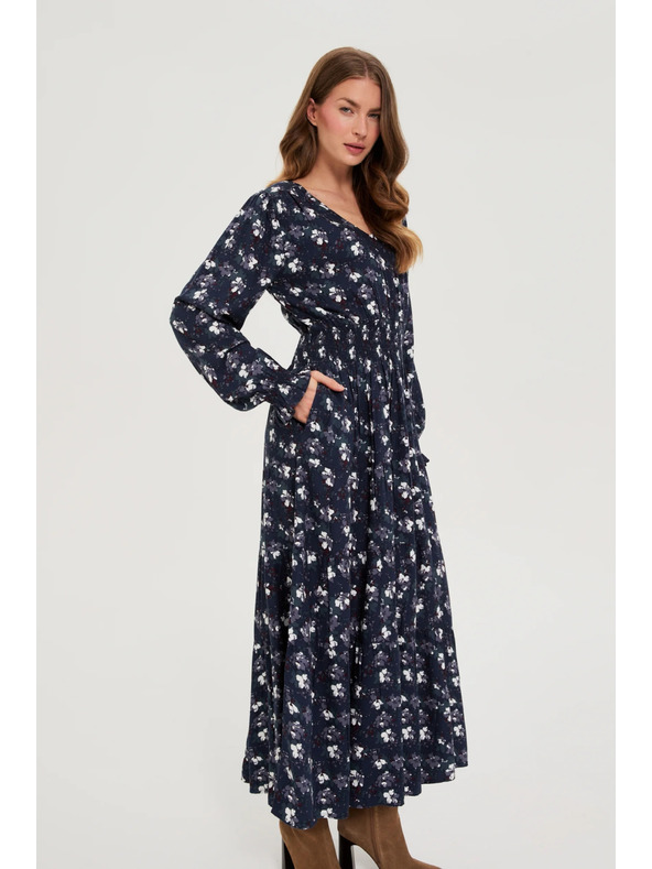 Moodo Tamno plave košuljaste haljine Moodo