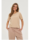 Moodo Bež majica s kratkim rukavom Moodo