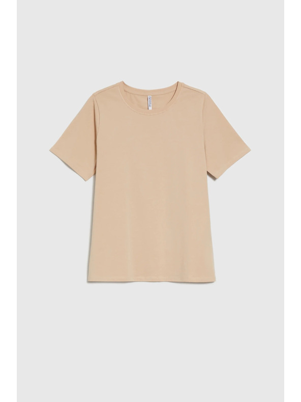 Moodo Bež majica s kratkim rukavom Moodo
