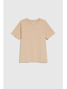 Moodo Bež majica s kratkim rukavom Moodo