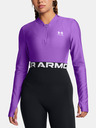 Under Armour Ženska majica kratkih rukava Under Armour HeatGear Rib 1/4 Zip LS-PPL