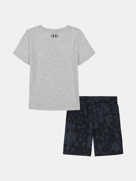 Under Armour Dječački set Under Armour UA PRINTED SS SHORT SET-GRY