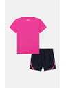 Under Armour Djevojački set Under Armour UA LOGO WOVEN SHORT SET-PNK