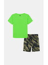 Under Armour Dječački set Under Armour UA TECH PRINTED SS SHORT SET-GRN
