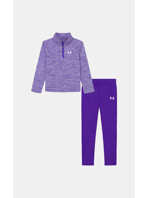 Under Armour Djevojački set Under Armour UA 1/4 ZIP LEGGING SET-BLU