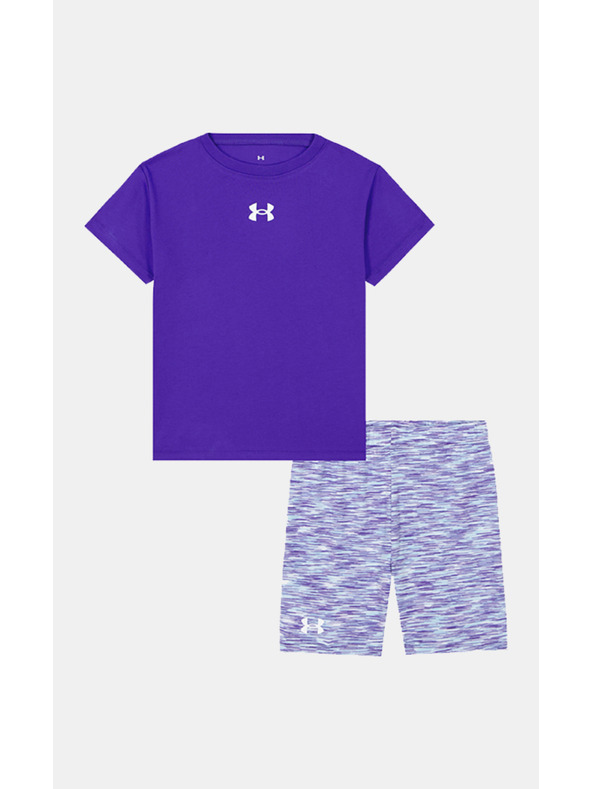 Under Armour Djevojački set Under Armour UA TWIST BIKE SHORT SET-BLU