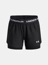 Under Armour Djevojačke kratke hlače Under Armour UA Tech Play Up 2n1 Short-BLK