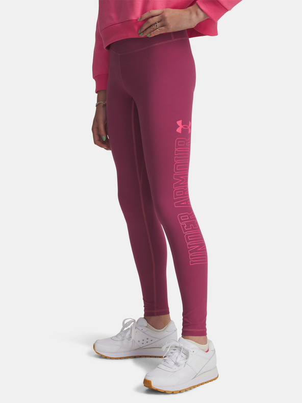 Under Armour Djevojačke tajice Under Armour UA Motion Branded Legging-RED