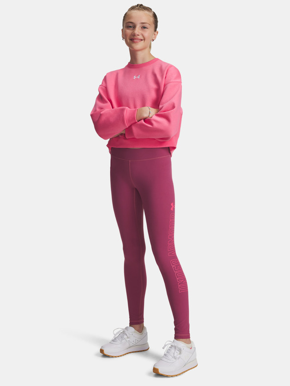 Under Armour Djevojačke tajice Under Armour UA Motion Branded Legging-RED