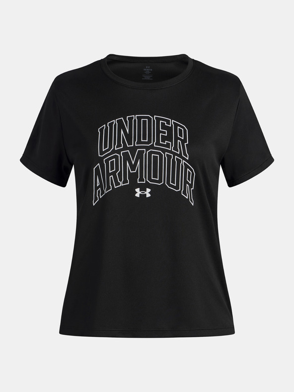 Under Armour Djevojačka majica Under Armour Tech Varsity Graphic SS-BLK