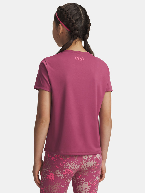 Under Armour Djevojačka majica Under Armour Tech Varsity Graphic SS-RED