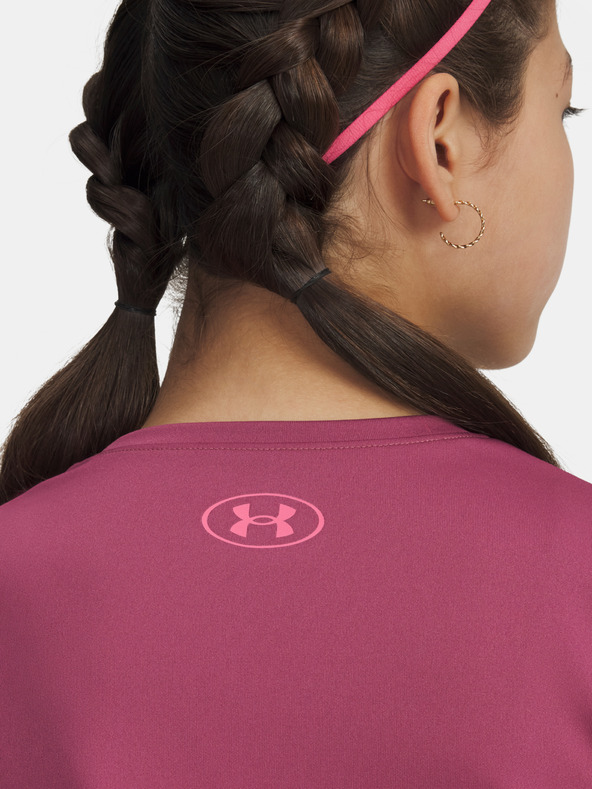 Under Armour Djevojačka majica Under Armour Tech Varsity Graphic SS-RED
