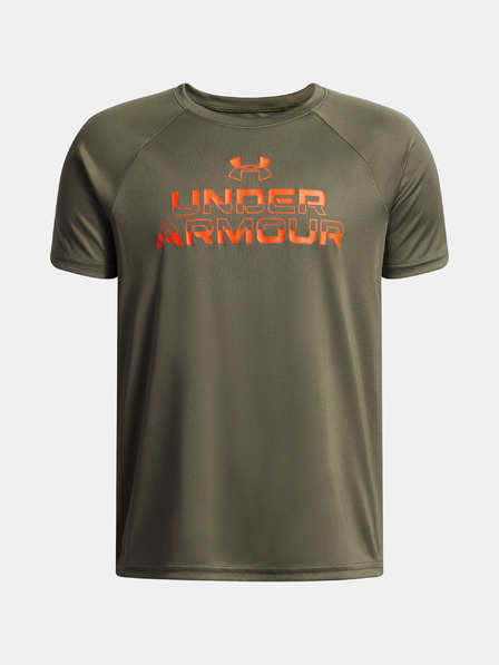 Under Armour Dječačka majica Under Armour UA Tech Split Wordmark SS-GRN