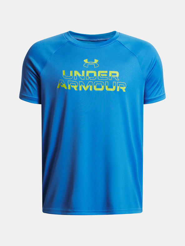 Under Armour Dječja majica Under Armour UA Tech Split Wordmark SS-BLU