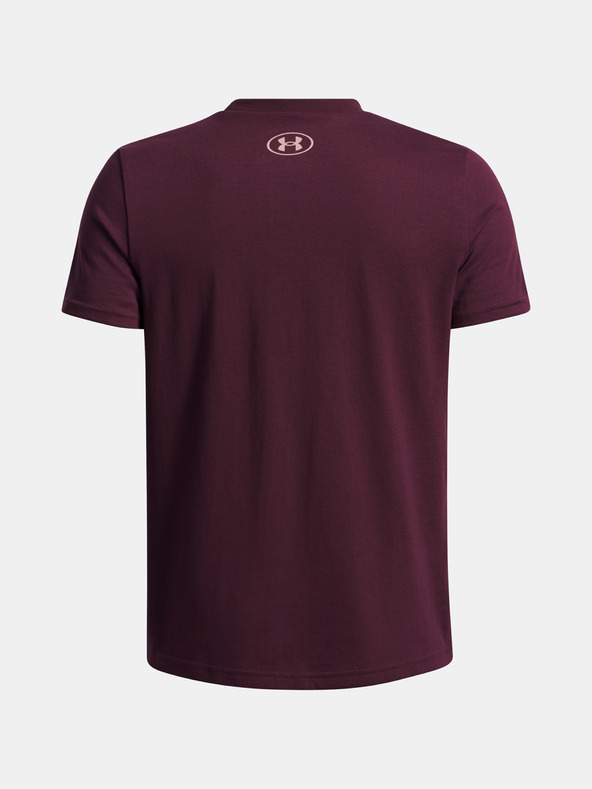 Under Armour Dječja majica Under Armour UA B LOGO WORDMARK SS-RED