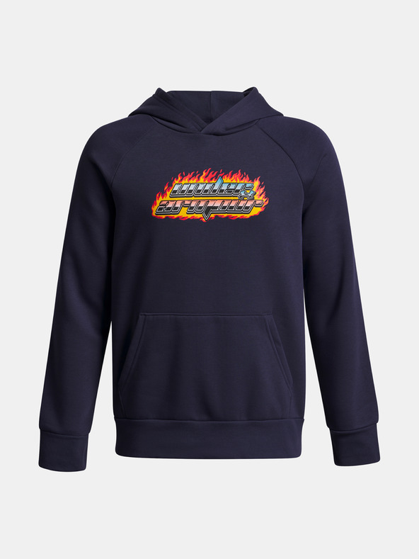 Under Armour Dječja majica s kapuljačom Under Armour UA Rival Flc Flamin Wdmrk HD-BLU