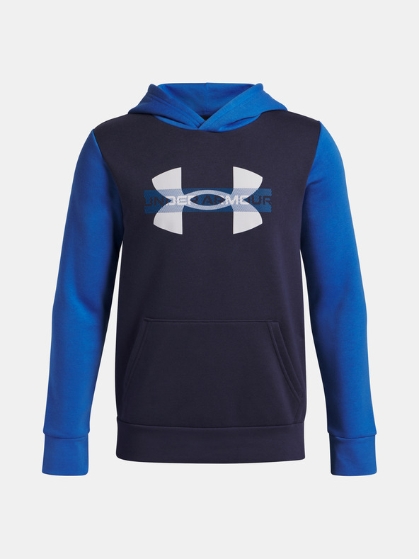 Under Armour Dječja majica s kapuljačom Under Armour UA Rival Flc Cblck Grphc HD-BLU