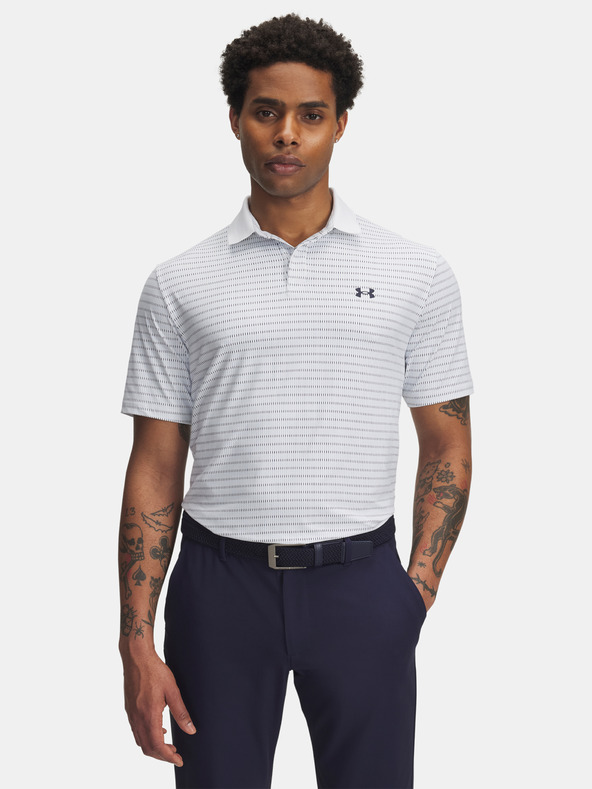 Under Armour Muška majica Under Armour UA Drive Chill Printed Polo-WHT