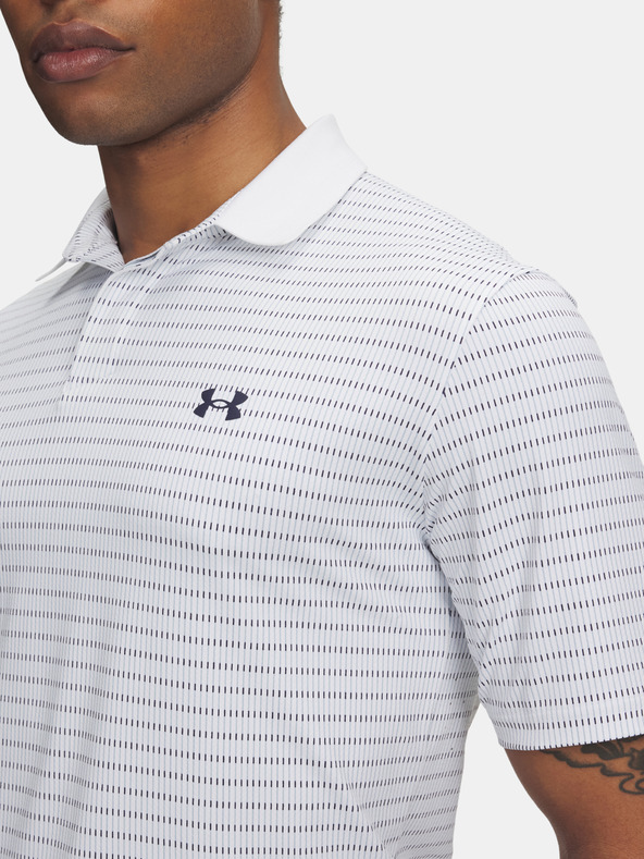 Under Armour Muška majica Under Armour UA Drive Chill Printed Polo-WHT