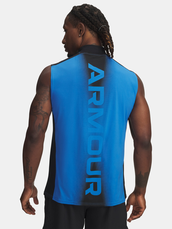 Under Armour Muška majica Under Armour UA HG Wordmark SL-BLU