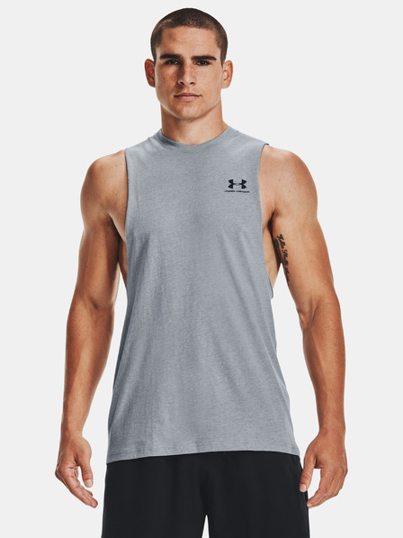 Under Armour Muška majica Under Armour UA LEFT CHEST CUT OFF TANK-GRY