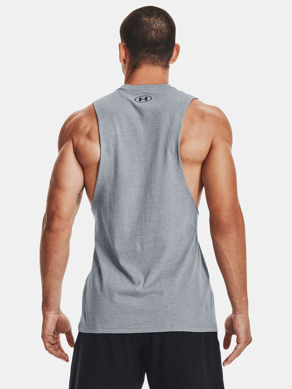Under Armour Muška majica Under Armour UA LEFT CHEST CUT OFF TANK-GRY