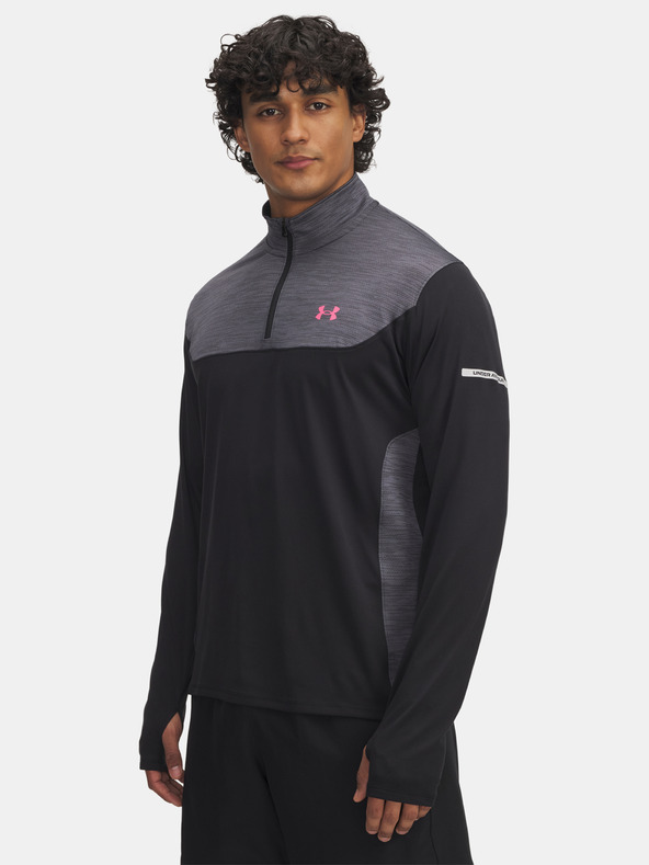 Under Armour Muška majica kratkih rukava Under Armour UA Tech Utility s 1/4 patentnim zatvaračem-BLK