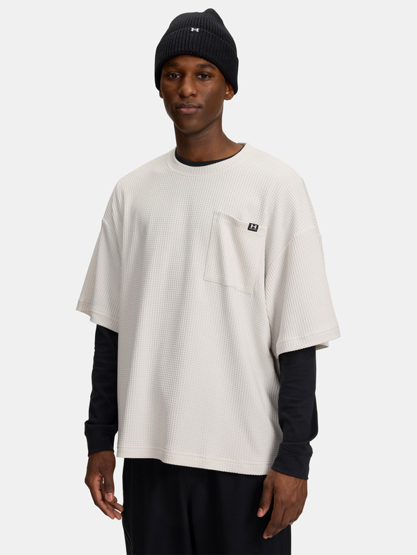 Under Armour Muška majica Under Armour UA Rival Waffle Crew-WHT