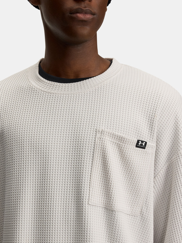 Under Armour Muška majica Under Armour UA Rival Waffle Crew-WHT