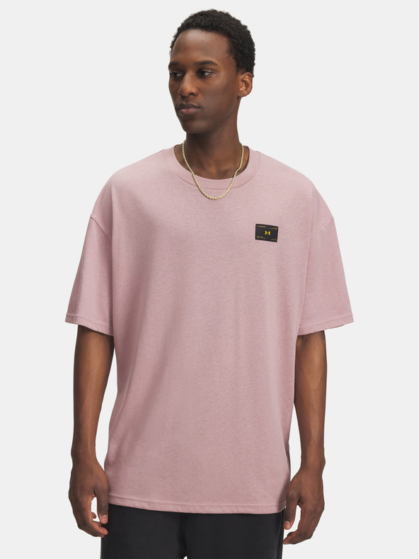 Under Armour Muška majica Under Armour UA HWT WOVEN LABEL SS-PNK