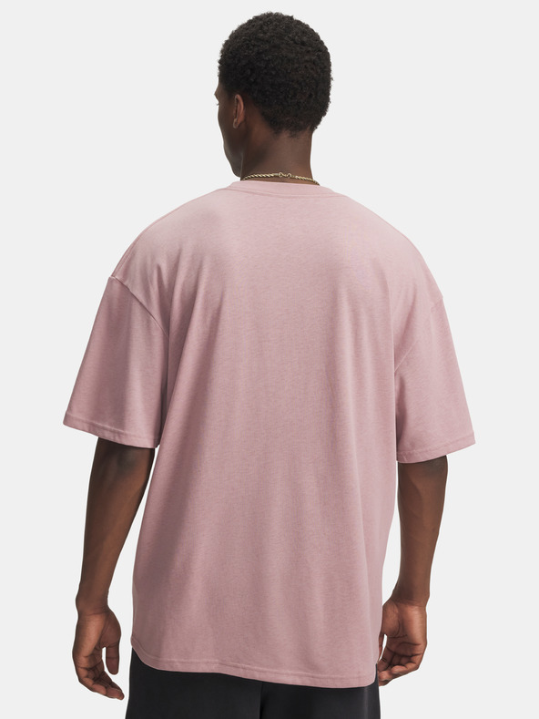 Under Armour Muška majica Under Armour UA HWT WOVEN LABEL SS-PNK