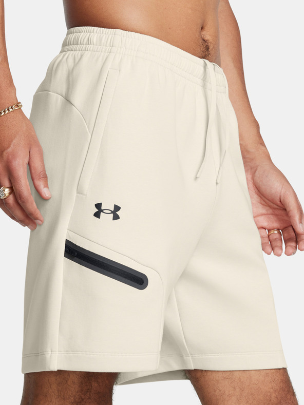 Under Armour Muške kratke hlače Under Armour UA Unstoppable Flc Shorts-WHT