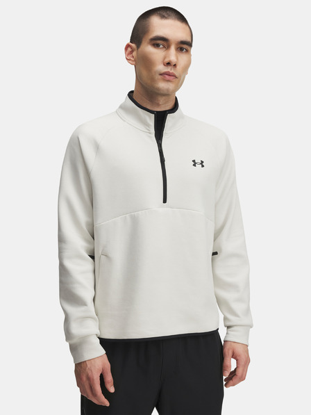 Under Armour Muška dukserica Under Armour UA Unstoppable Flc Half Zip-WHT