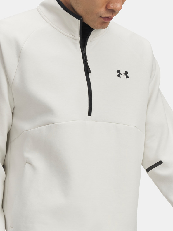 Under Armour Muška dukserica Under Armour UA Unstoppable Flc Half Zip-WHT
