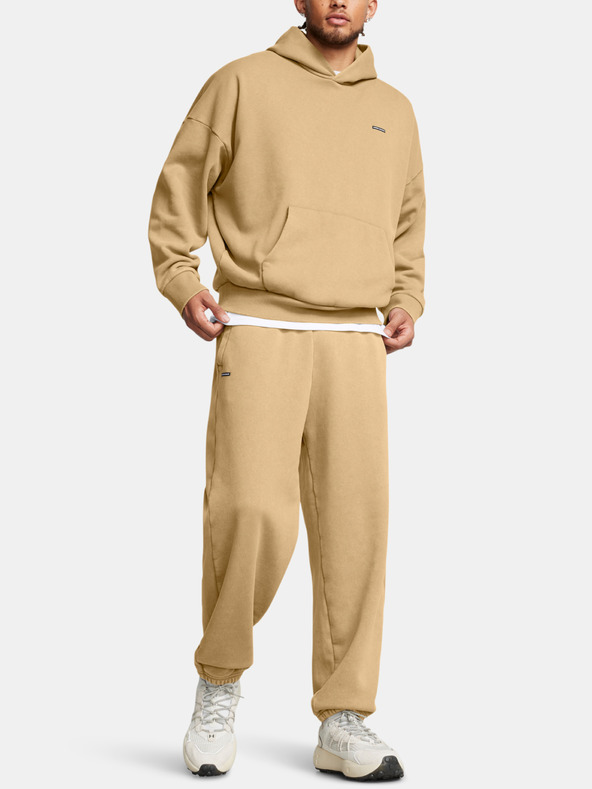 Under Armour Muška dukserica Under Armour UA Icon HWT Flc Wash OS Hoodie-BRN