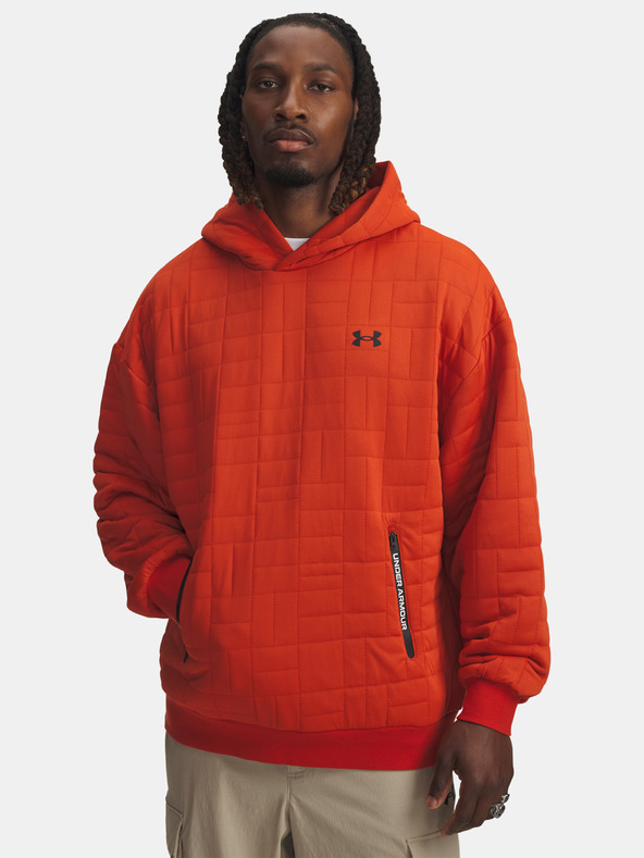 Under Armour Muška dukserica Under Armour UA Unstoppable Flc Txtr Hdy-ORG