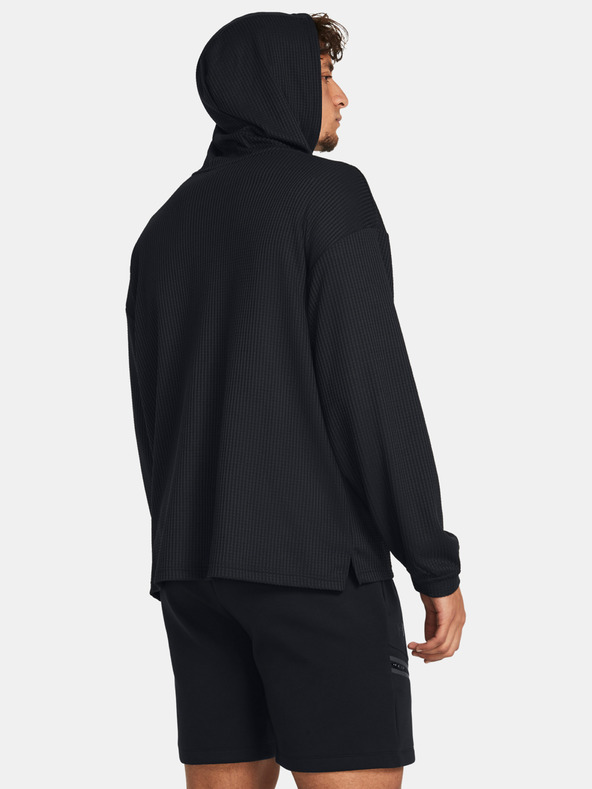Under Armour Muška dukserica Under Armour UA Rival Waffle Hoodie-BLK